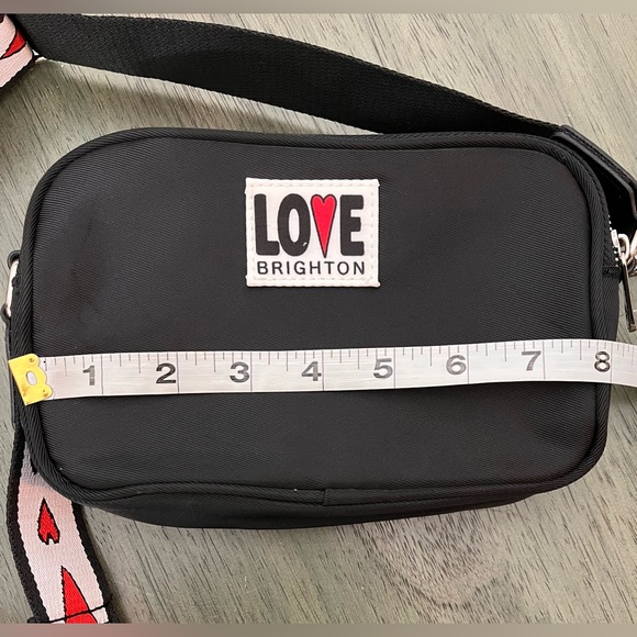 Brighton Black Crossbody with Red Heart Strap - Picture 8 of 9